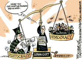 PLUTOCRACY NOW by David Fitzsimmons