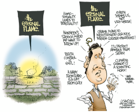 SANTORUM AND KENNEDY by John Cole