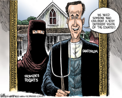 SANTORUMS VISION by Kevin Siers