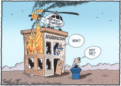 AFGHANISTAN BURNING by Bob Englehart