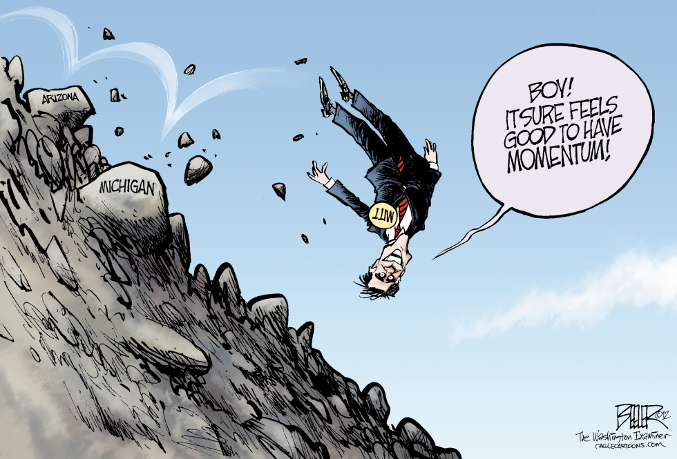  ROMNEY ON A ROLL by Nate Beeler