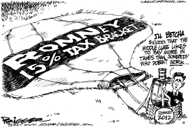 ROMNEY TAX BRACKET by Milt Priggee