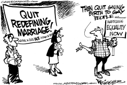 SAME-SEX MARRIAGE by Milt Priggee