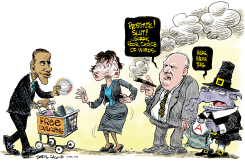 RUSH LIMBAUGH POOR CHOICE OF WORDS by Daryl Cagle