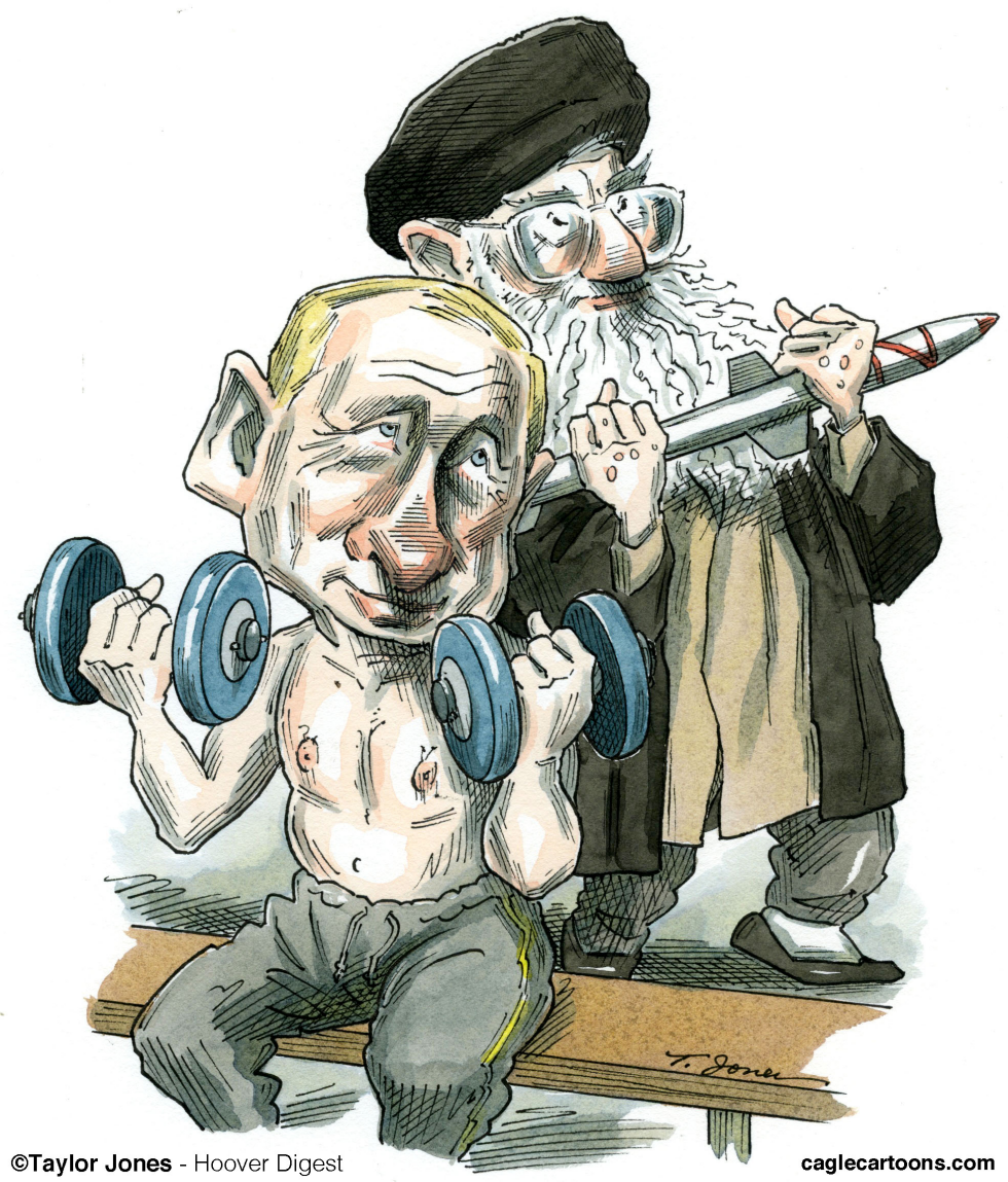  PUTIN AND KHAMENEI PUMP IRON  by Taylor Jones