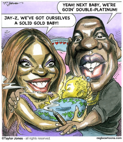 BEYONCE AND BABY GO PUBLIC  by Taylor Jones