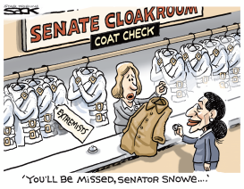 COAT CHECK by Steve Sack