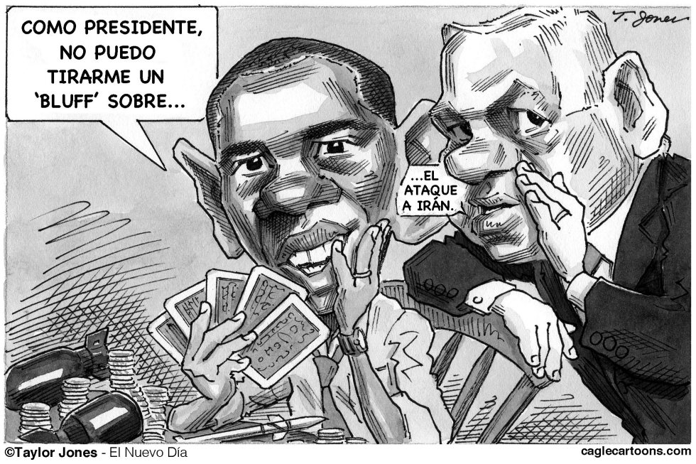  OBAMA Y NETANYAHU by Taylor Jones