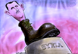 BASHAR AL-ASSAD  by Christo Komarnitski