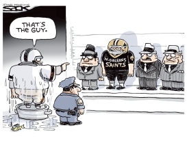 SAINTS LINE UP by Steve Sack