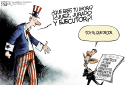 BARACK W OBAMA by Nate Beeler