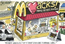 BEEF WITH RED MEAT by Pat Bagley