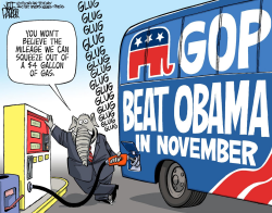 GOP GAS PRICE MILEAGE by Jeff Parker