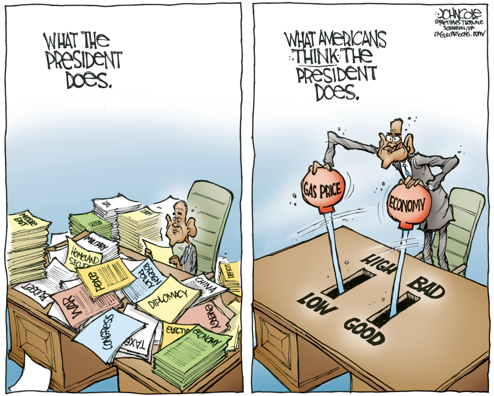  OBAMA ON GAS PRICE AND ECONOMY by John Cole