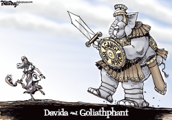 DAVIDA AND GOLIATHPHANT by Bill Day