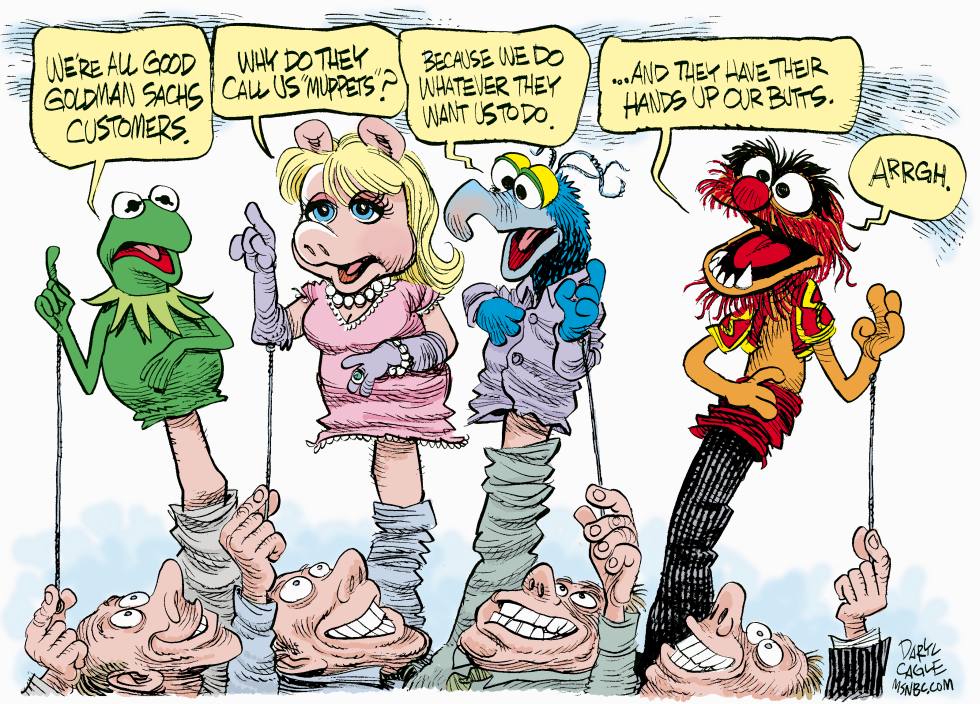  GOLDMAN SACHS MUPPETS by Daryl Cagle