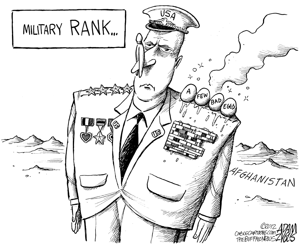  A FEW BAD EGGS IN THE MILITARY by Adam Zyglis