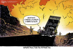 RAMPA DE SALIDA DE AFGHANISTAN by Nate Beeler