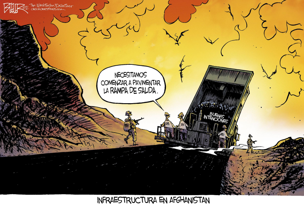  RAMPA DE SALIDA DE AFGHANISTAN by Nate Beeler