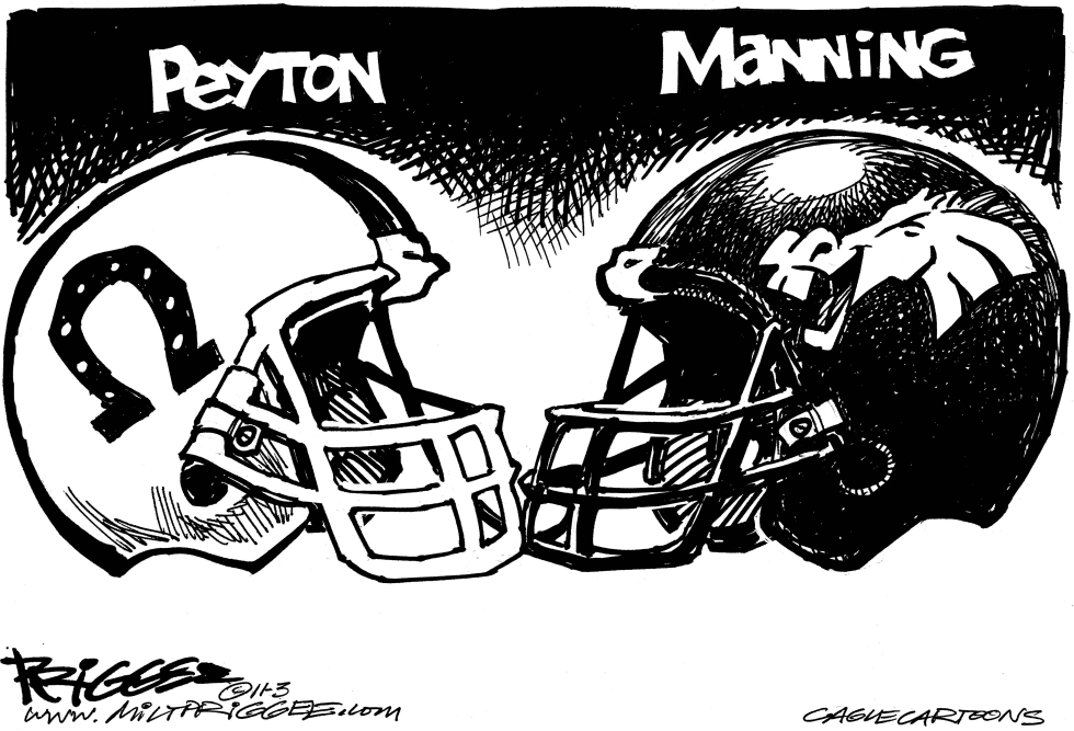  PEYTON MANNING by Milt Priggee