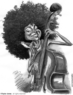 BASSIST AND SINGER ESPERANZA SPALDING by Taylor Jones