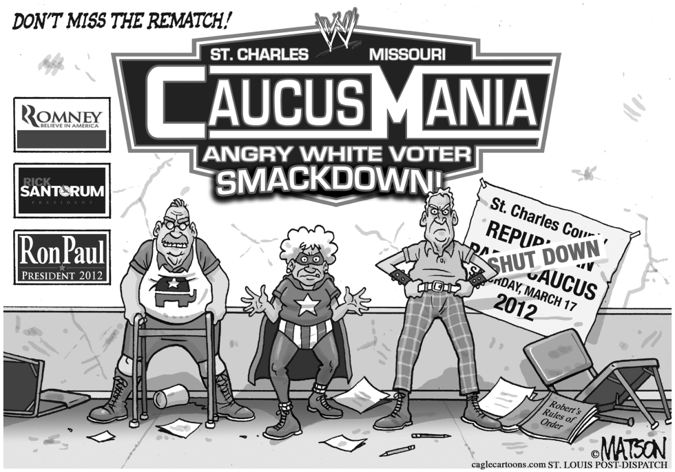  LOCAL MO-RAUCUS CAUCUS IN ST CHARLES, MO, SHUT DOWN BY POLICE by RJ Matson