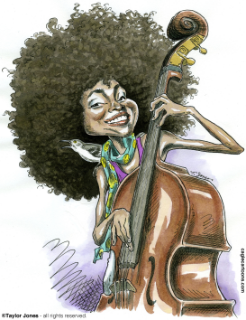 ESPERANZA SPALDING - CANTANTE Y BAJISTA by Taylor Jones