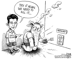 PAUL RYANS BUDGET by Adam Zyglis