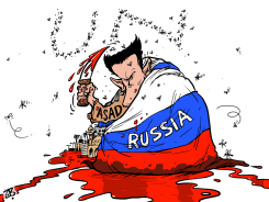 ASAD  RUSSIA by Emad Hajjaj