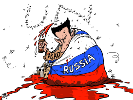 ASAD  RUSSIA by Emad Hajjaj