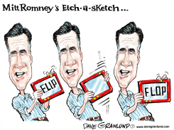 ROMNEY ETCH-A-SKETCH by Dave Granlund