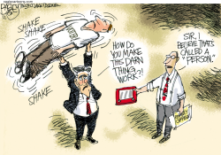 SHAKEN MITT by Pat Bagley