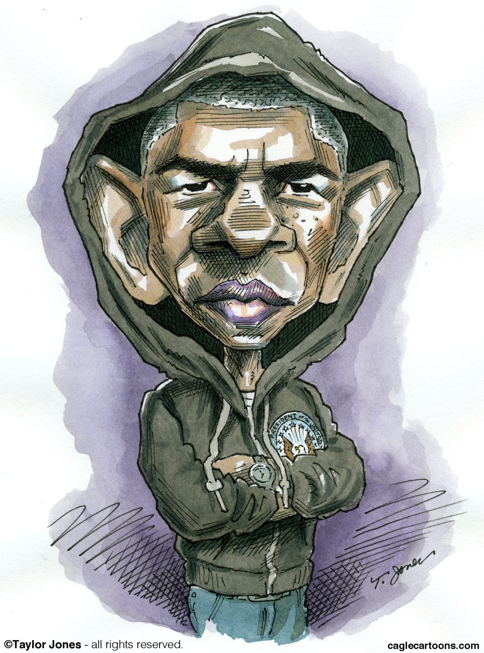  OBAMA SUPPORTS TREYVON  by Taylor Jones