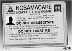 INDIVIDUAL FREEDOM MANDATE TO NOT BUY HEALTH INSURANCE by RJ Matson