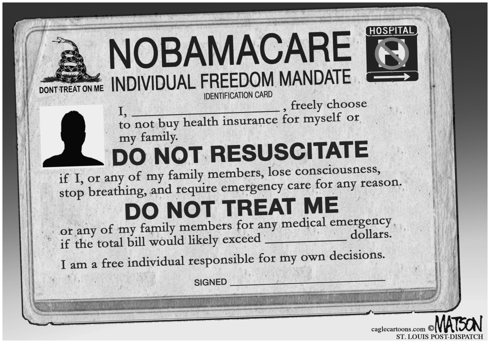  INDIVIDUAL FREEDOM MANDATE TO NOT BUY HEALTH INSURANCE by RJ Matson