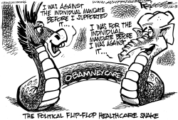 OBAMNEYCARE by Milt Priggee