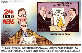 SUPREEM COURT OBAMACARE by Rick McKee