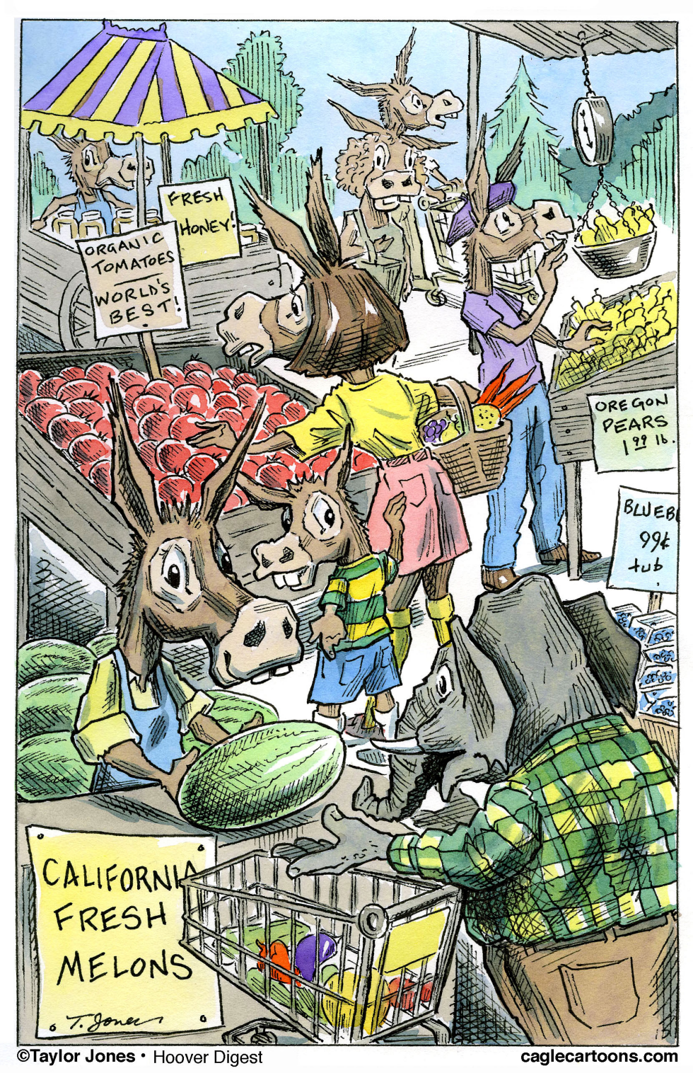  REPUBLICAN SIGHTED AT GREEN MARKET  by Taylor Jones