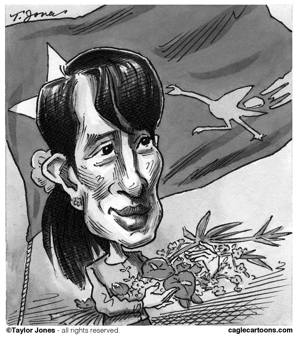  AUNG SAN SUU KYI WINS ELECTION by Taylor Jones