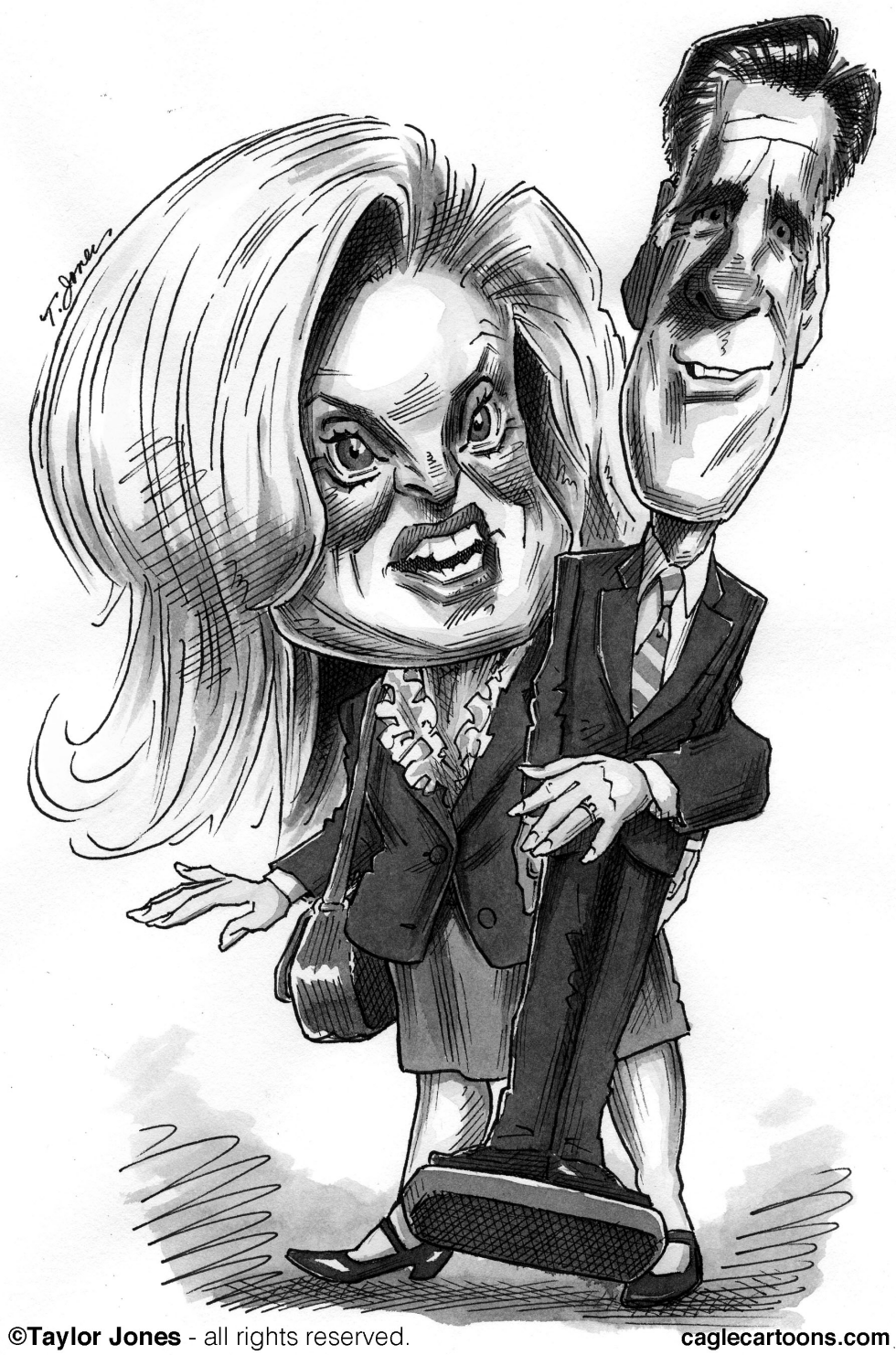  ANN ROMNEY AND HUBBY by Taylor Jones