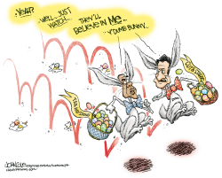 OBAMA AND RYAN by John Cole