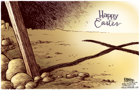 EASTER CROSS by Rick McKee