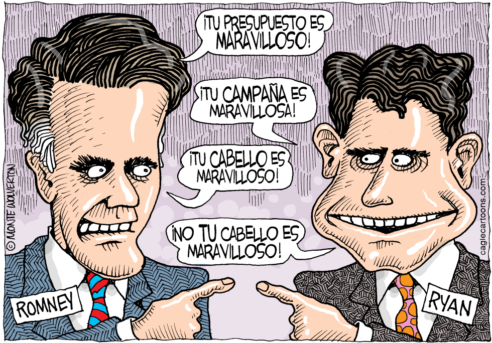  LOS MARAVILLOSOS ROMNEY Y RYAN by Wolverton