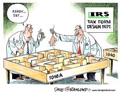 INCOME TAX FORMS by Dave Granlund