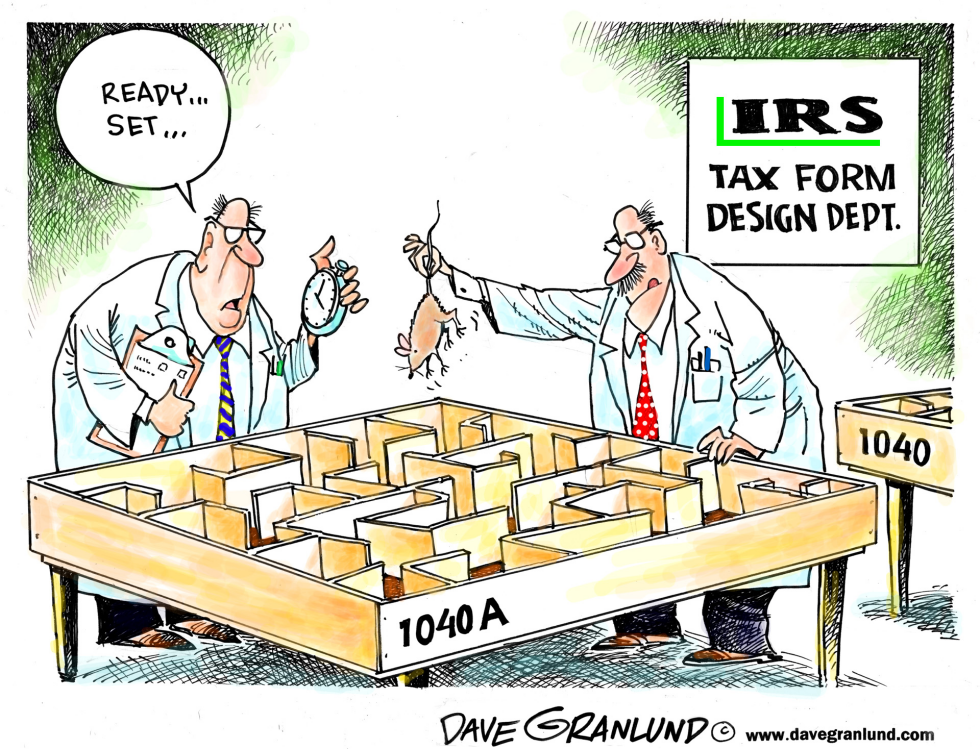  INCOME TAX FORMS by Dave Granlund