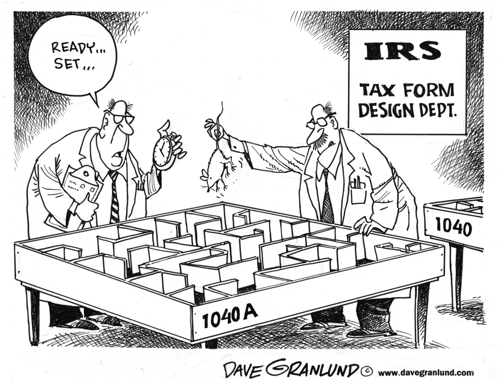  INCOME TAX FORMS by Dave Granlund