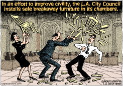 LOCAL-CA LA CITY COUNCIL MEETING INCIVILITY by Wolverton