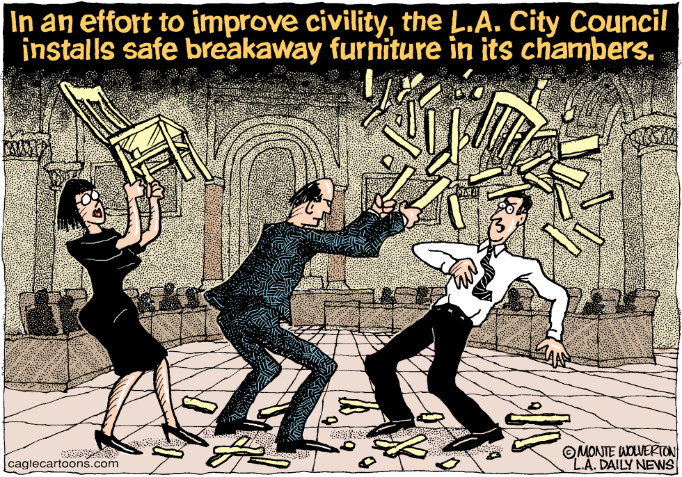  LOCAL-CA LA CITY COUNCIL MEETING INCIVILITY by Wolverton