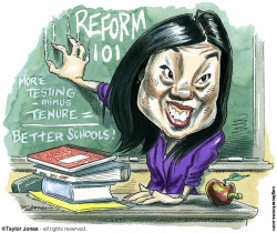 EDUCATION REFORMER MICHELLE RHEE  by Taylor Jones