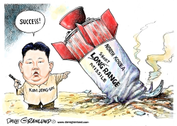 NORTH KOREA MISSLE DUD by Dave Granlund